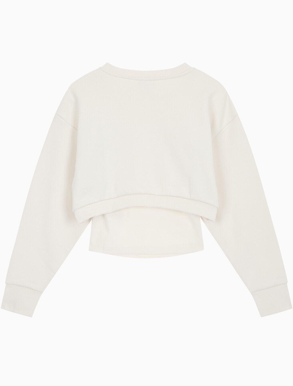 Buy 여성 2 IN 1 크루 풀오버 in color WHITE