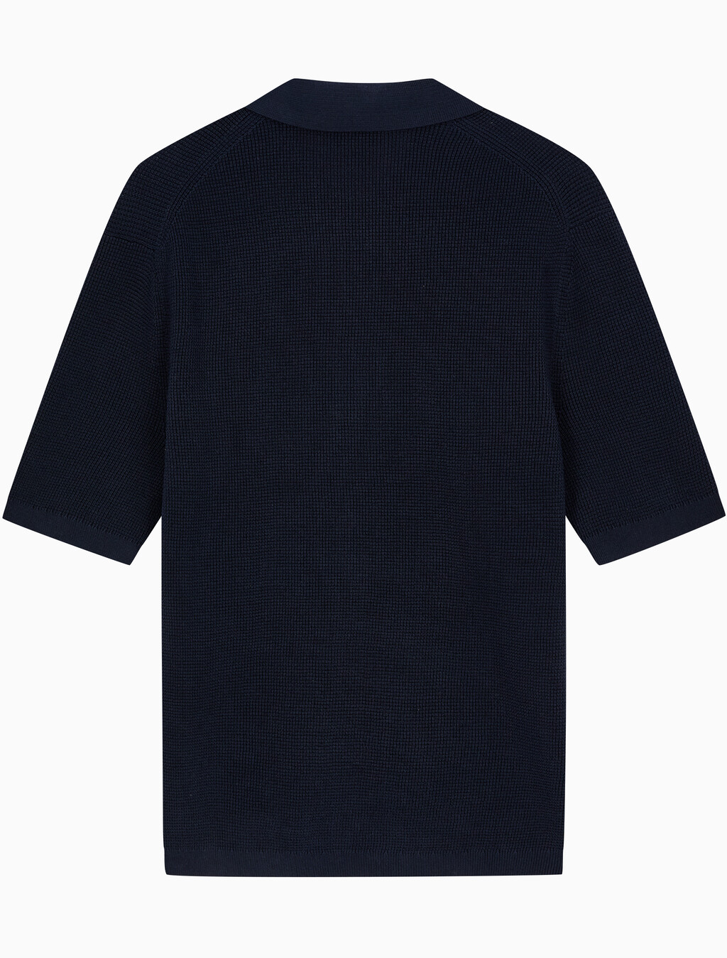 Buy 코튼 와플 폴로 칼라 스웨터 in color DARK SAPPHIRE