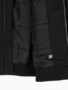 Buy 남성 릴렉스핏 패디드 기능성 봄버 자켓 in color CK BLACK