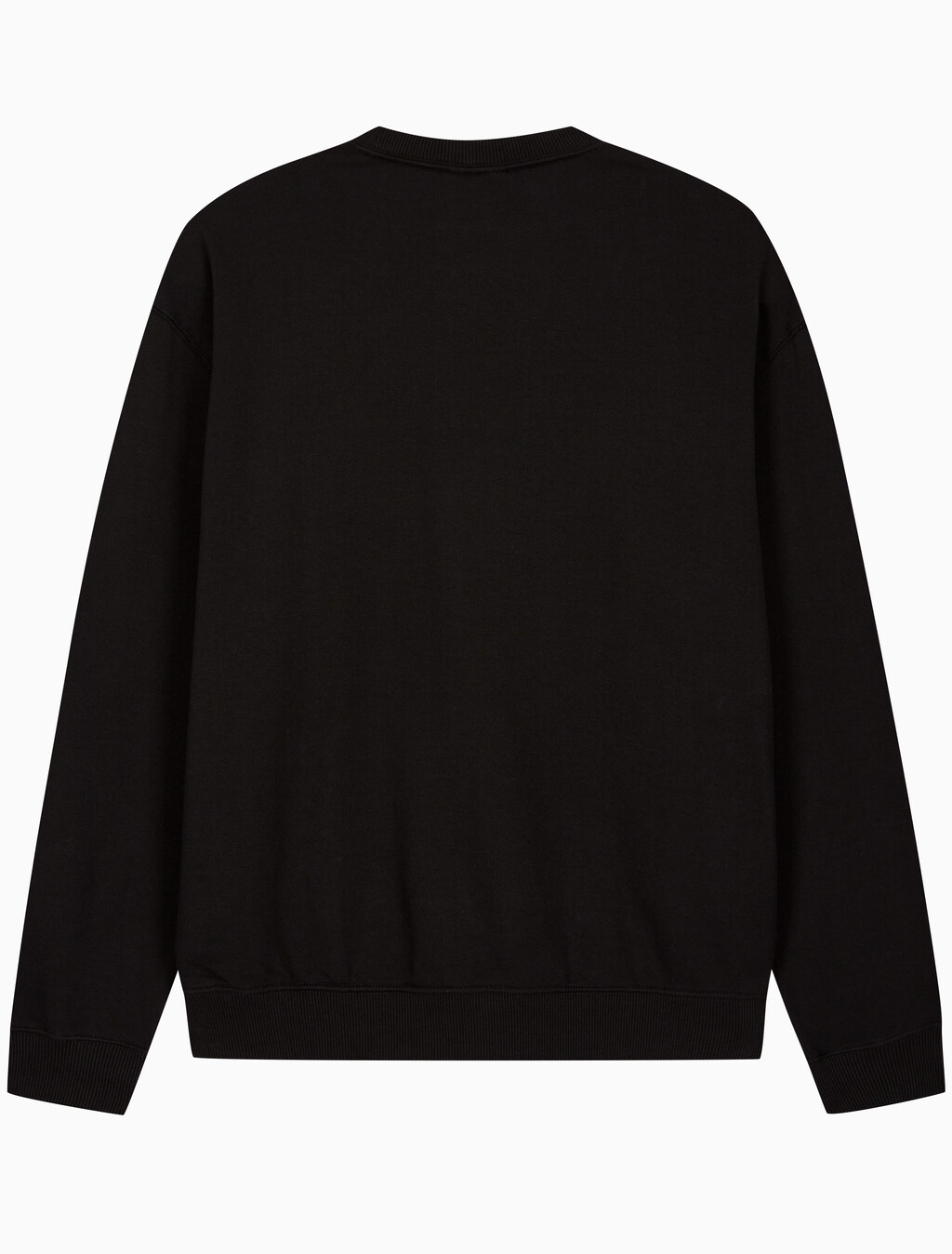 Buy 남성 프렌치테리 뱃지 크루넥 스웻셔츠 in color BLACK
