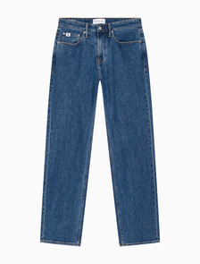 Buy 남성 90's 스트레이트핏 미드블루 데님 in color MID BLUE BACK EMBRO