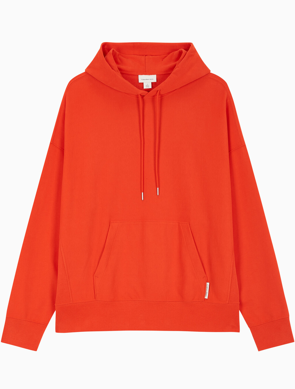 Buy 남성 오버핏 스웨이드 테리 후디 in color RED ALERT