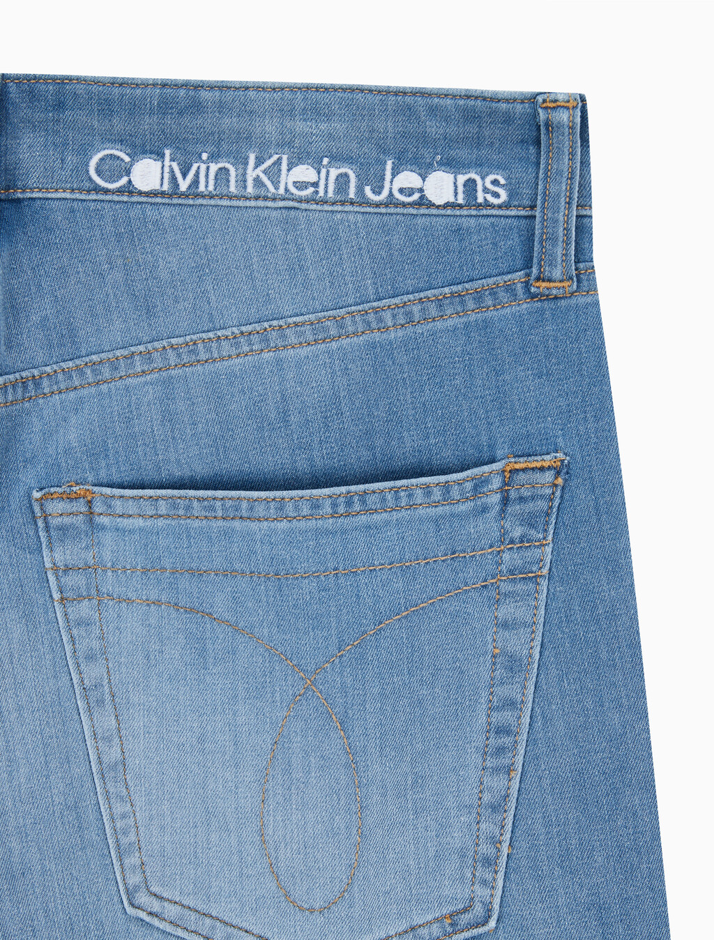 Buy 남성 모던 테이퍼 라이트블루 데님 in color CHALKY BLUE