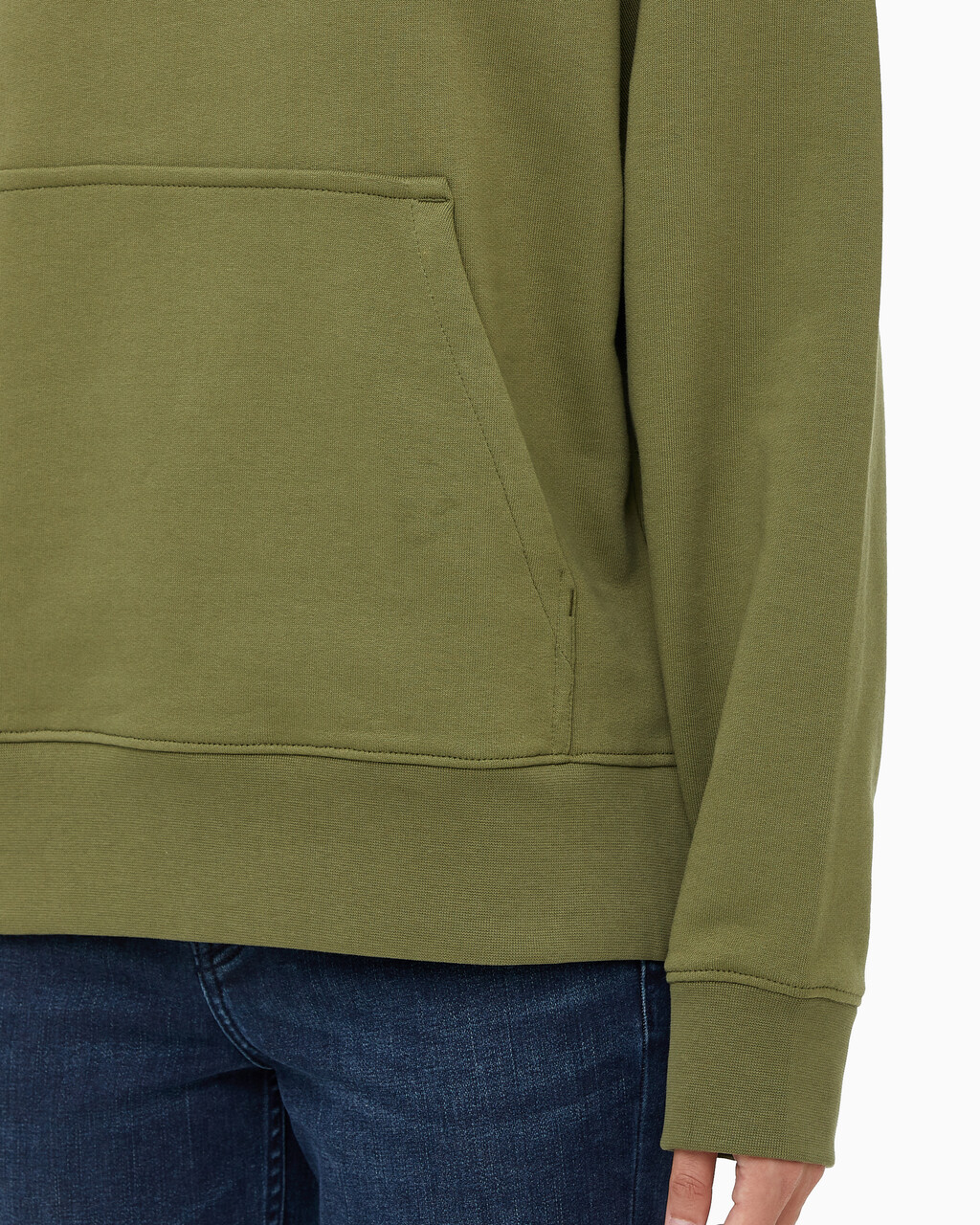 Buy 여성 릴렉스핏 스탠다드 로고 후디 in color JOLLY GREEN BEAN