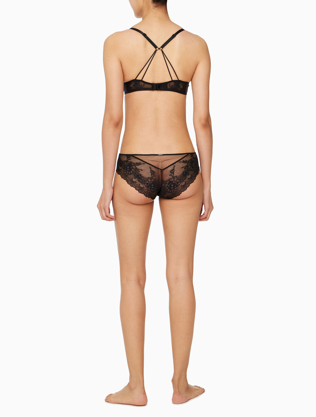 Buy 여성 CK 블랙 브라이덜 AF 플런지 푸쉬업 브라(ADD A SIZE) in color BLACK