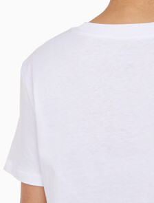 Buy 여성 인스티 로고 스트레이트핏 반팔 티셔츠 in color BRILLIANT WHITE