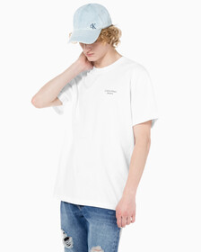 Buy 남성 1978 백 커브드 로고 반팔 티셔츠 in color BRIGHT WHITE
