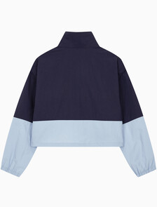 Buy 여성 컬러블락 나일론 풀오버 자켓 in color ECLIPSE / CASHMERE BLUE