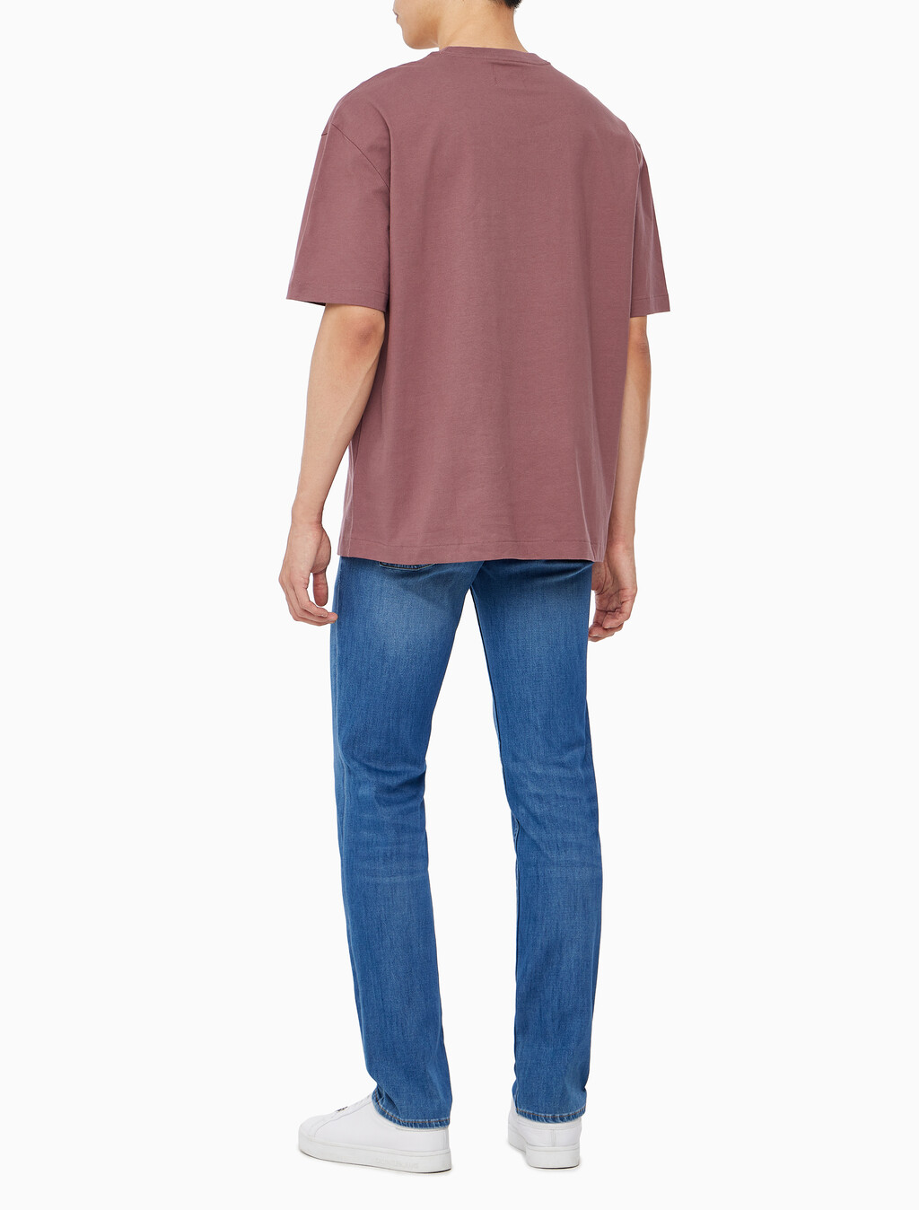 Buy 남성 릴렉스핏 헤비 코튼 크루넥 반팔 티셔츠&nbsp; in color CAPRI ROSE