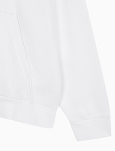 Buy 남성 롱슬리브 아카이브 플리스 후디 in color BRILLIANT WHITE