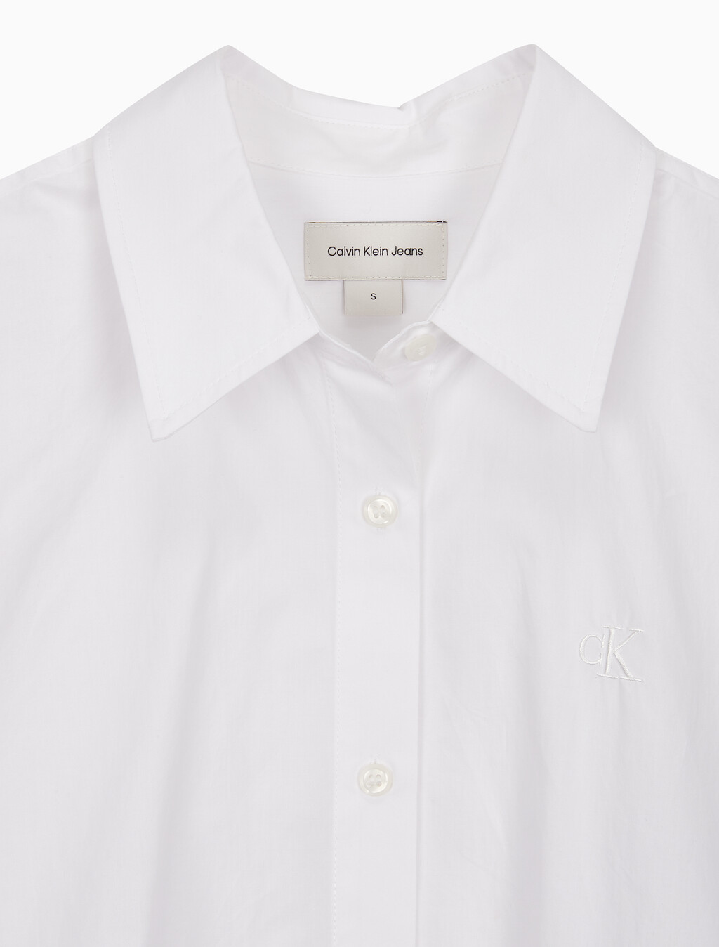 Buy 여성 크롭 패션 셔츠 in color BRIGHT WHITE