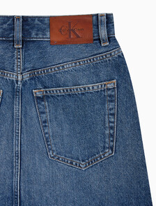 Buy 여성 데님 미니 랩 스커트 in color denim