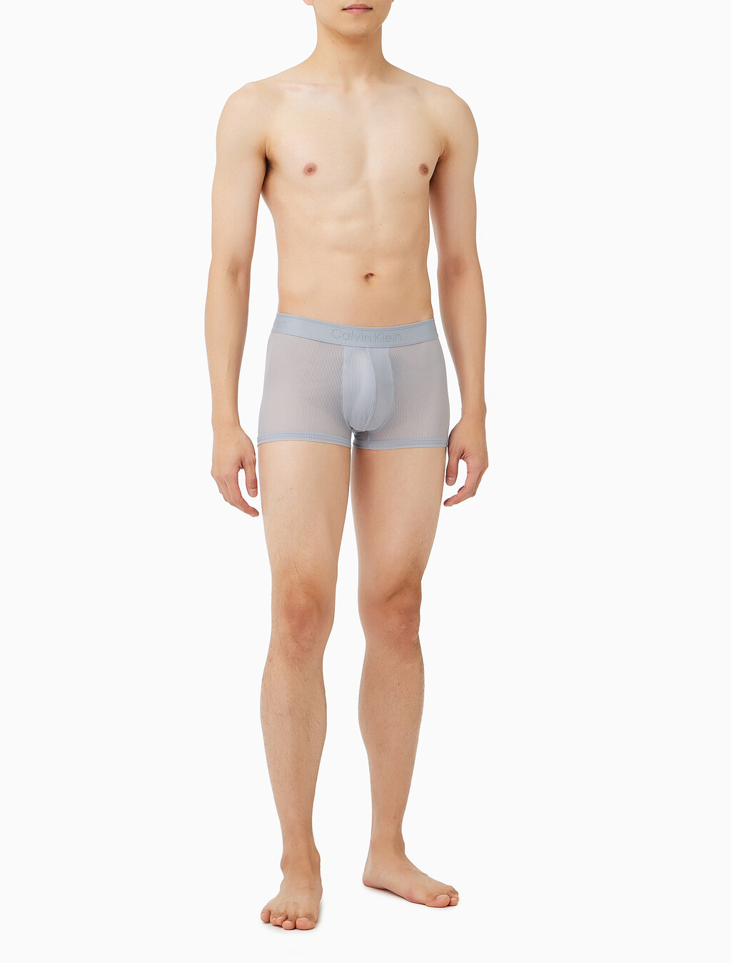 Buy 남성 CK 블랙 시어 립 트렁크 in color Grey