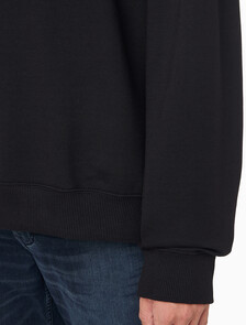 Buy 남성 프렌치테리 모노그램 크루넥 스웻셔츠 in color BLACK