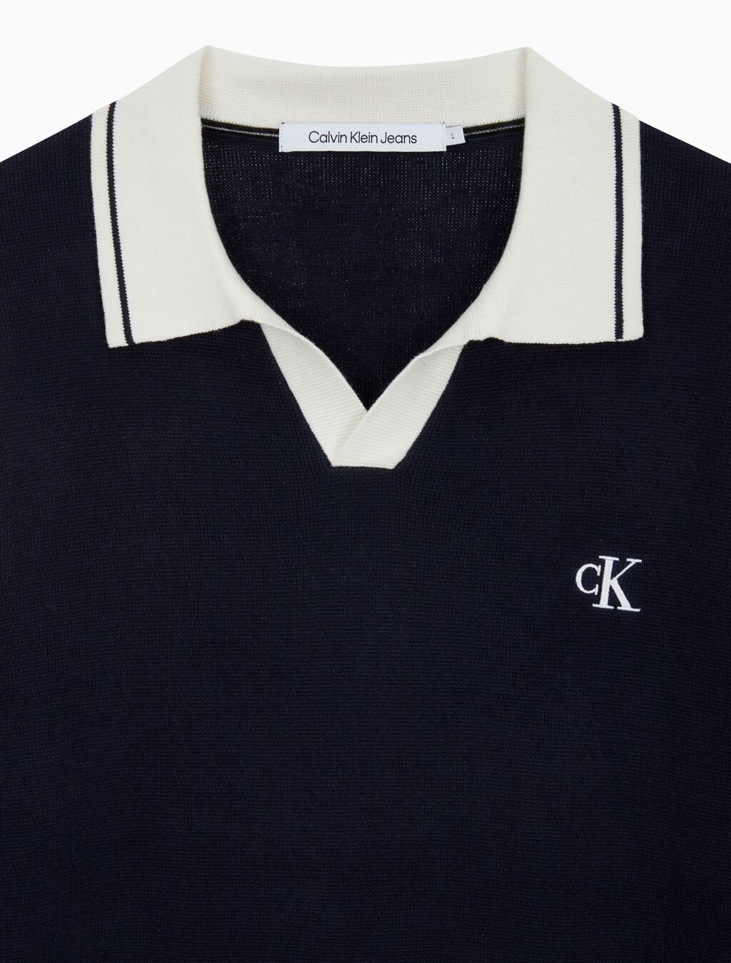 Buy 남성 오버사이즈 럭비카라 스웨터 in color NIGHT SKY