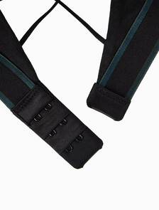 Buy 여성 토널 로고 코튼 AF 라이틀리 라인드 브라렛 in color BLACK