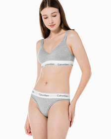 Buy 여성 모던 코튼 리프트 브라렛 in color GALAXY GREY