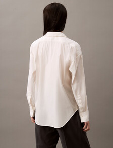 Buy 여성 롱슬리브 나일론 포플린 릴렉스 버튼다운 셔츠 in color BRILLIANT WHITE