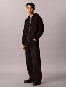 Buy 남성 셔츠 칼라 풀집업 자켓 in color BLACK