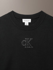 Buy 남성 테크 니트 크루넥 스웨터 in color BLACK