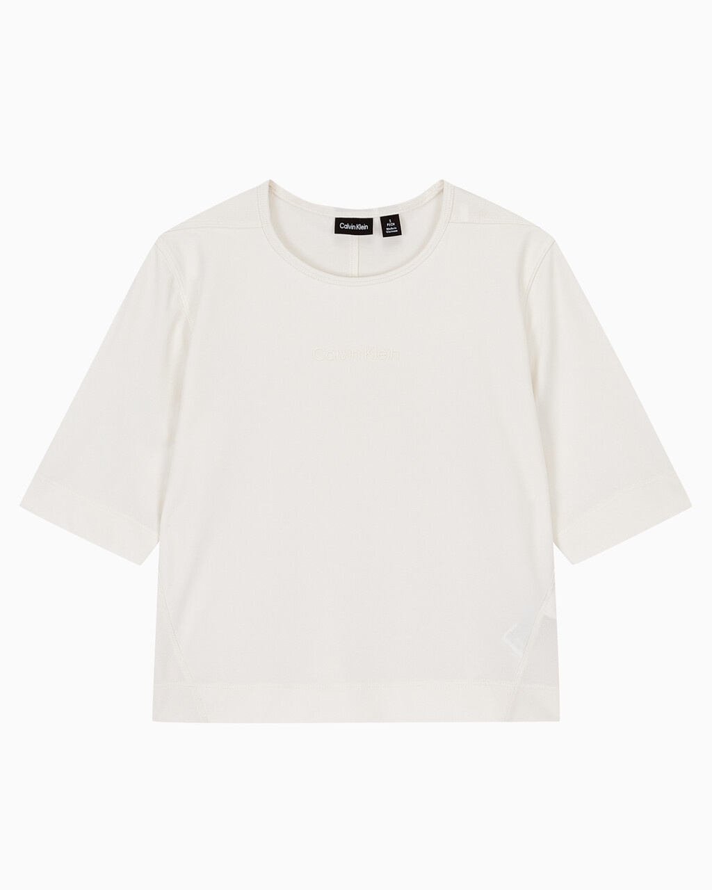 Buy 여성 박시 핏 에센셜 기능성 반팔 티셔츠 in color WHITE