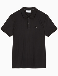 Buy 남성 톤온톤 로고 레귤러핏 폴로 반팔 티셔츠 in color CK BLACK