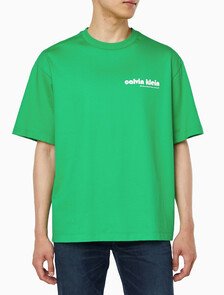 Buy 남성 릴렉스핏 바우하우스 로고 반팔 티셔츠 in color BLOSSOM GREEN