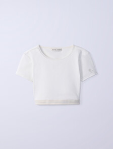 Buy Jung Kook for Calvin Klein 여성 헤리티지 코튼 AF 티셔츠 브라렛 in color TOFU