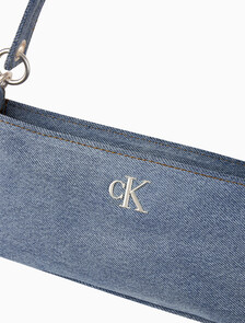 Buy 여성 로고 데님 크로스오버 스트랩 숄더백 in color DENIM