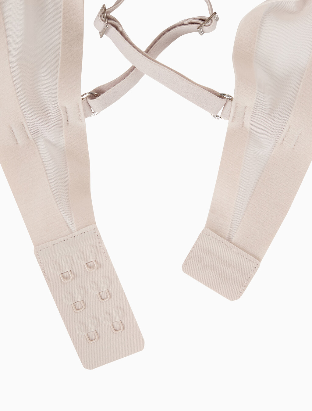 Buy 여성 미니멀리스트 메쉬 AF 푸쉬업 브라 in color PINK BEIGE