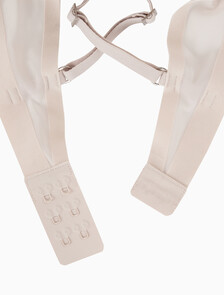 Buy 여성 미니멀리스트 메쉬 AF 푸쉬업 브라 in color PINK BEIGE