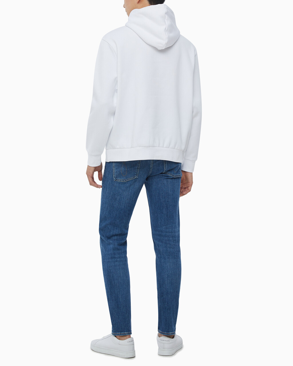 Buy 남성 롱슬리브 아카이브 플리스 후디 in color BRILLIANT WHITE