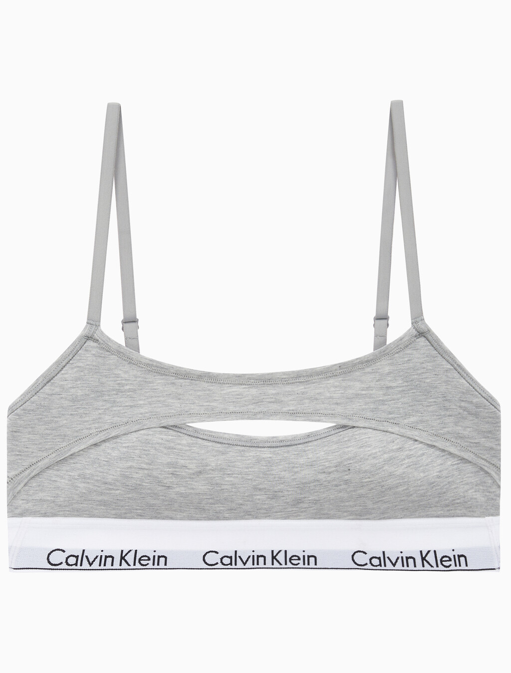 Buy 여성 모던코튼 디컨스트럭티드 AF 브라렛 in color GREY HEATHER