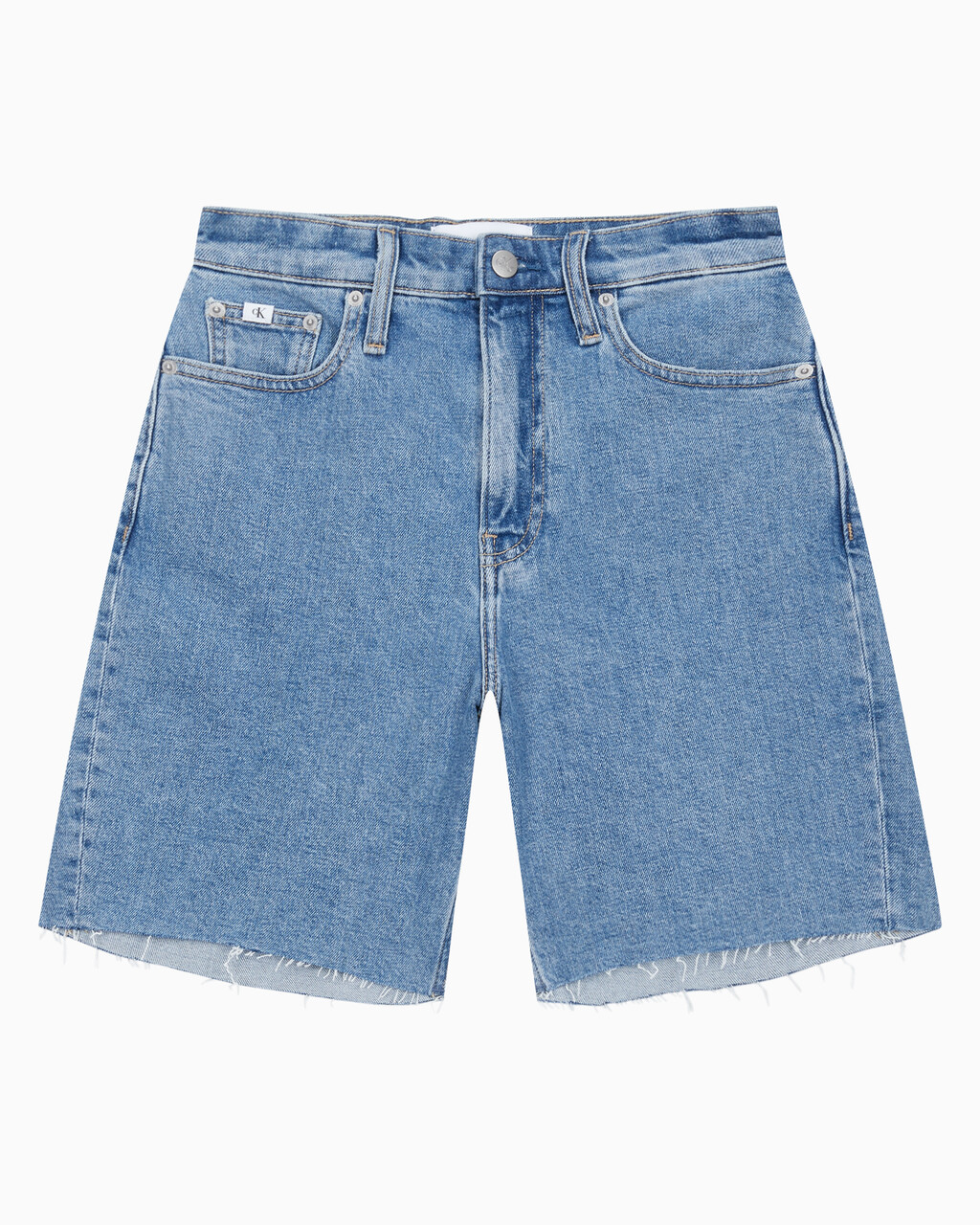 Buy 여성 버뮤다 맘핏 데님 쇼츠 in color 028A CHALKY BLU