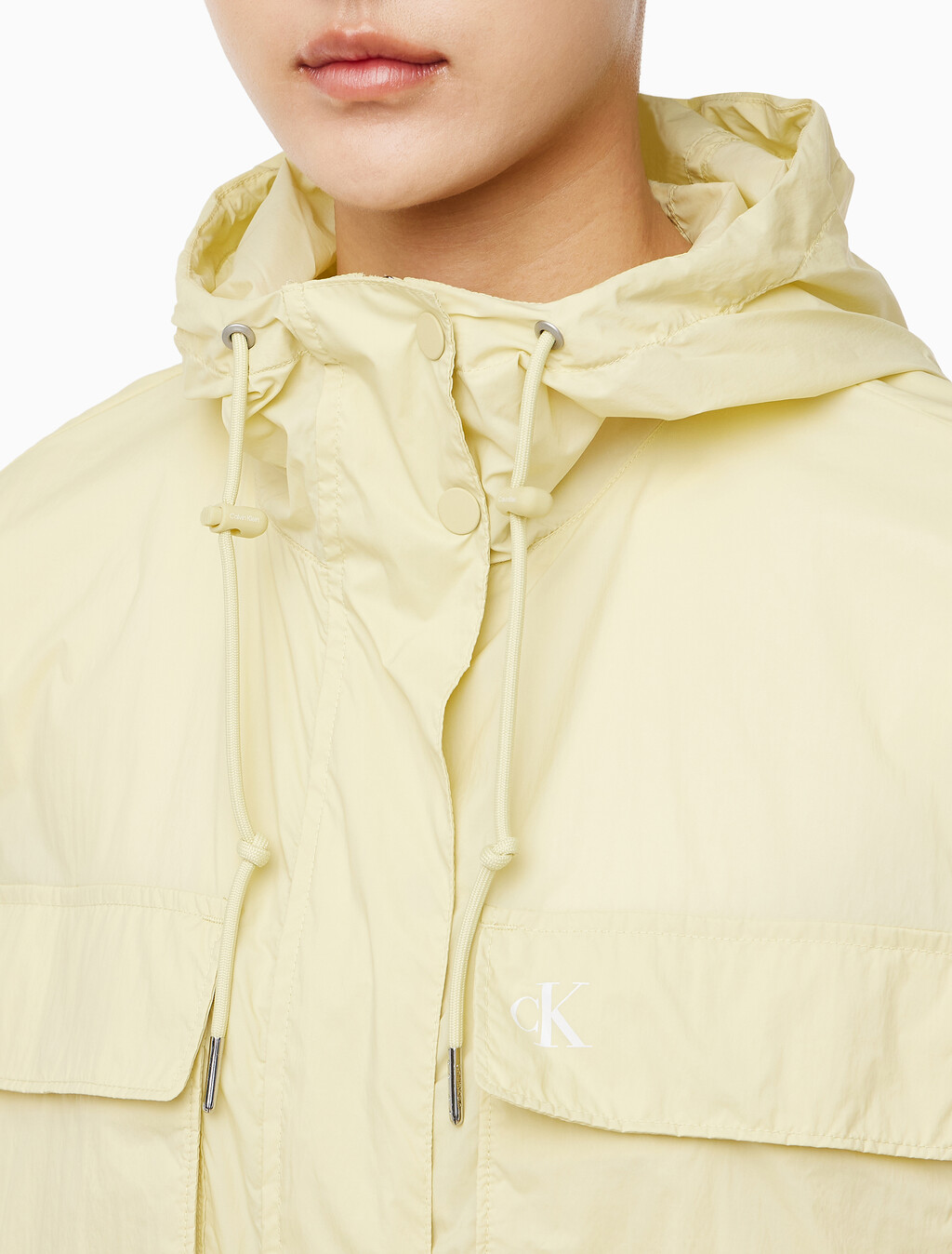 Buy 여성 크롭 후드 자켓 in color HAY