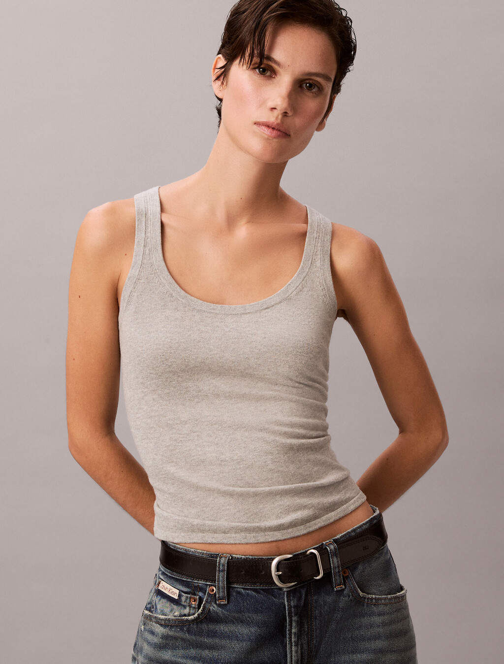 Buy 여성 코튼 트윈세트 in color GREY HEATHER