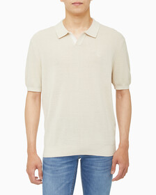 Buy 남성 엠브로이더리 로고 폴로 반팔 스웨터 in color BLUR FLORAL_BLACK