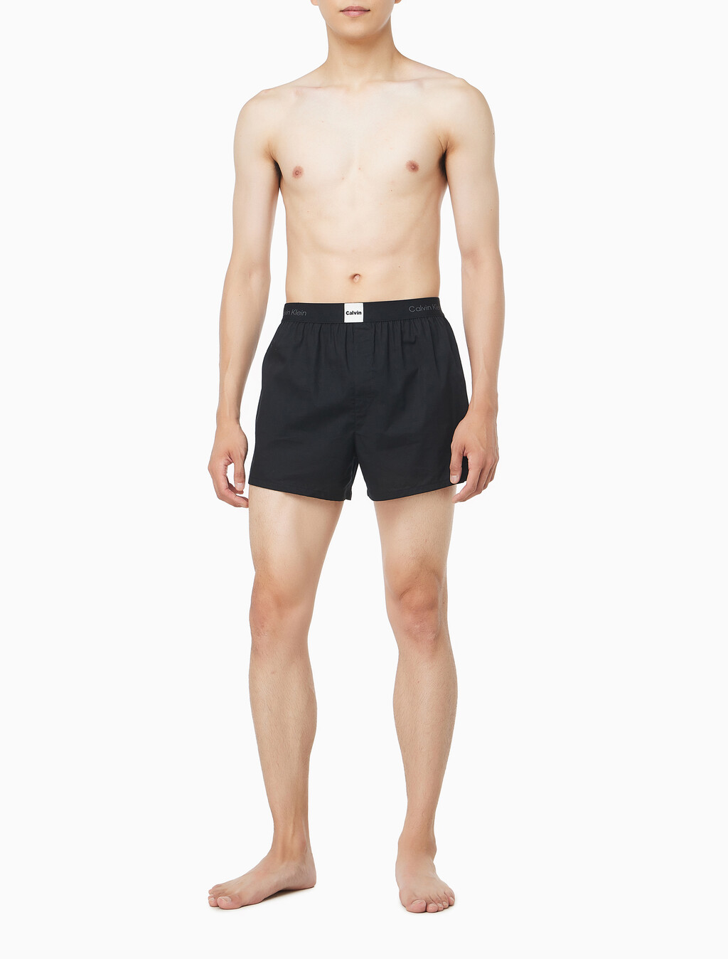 Buy 남성 모던 로고 패치 박서 in color BLACK