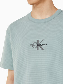 Buy 남성 시티 그리드 로고 반팔 티셔츠 in color KHAKI GREY