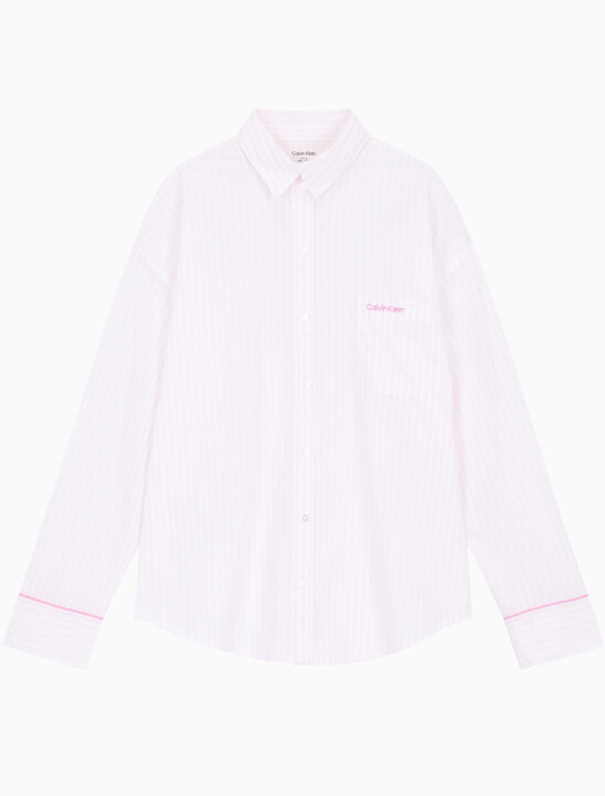 여성 코튼 포플린 롱슬리브 셔츠