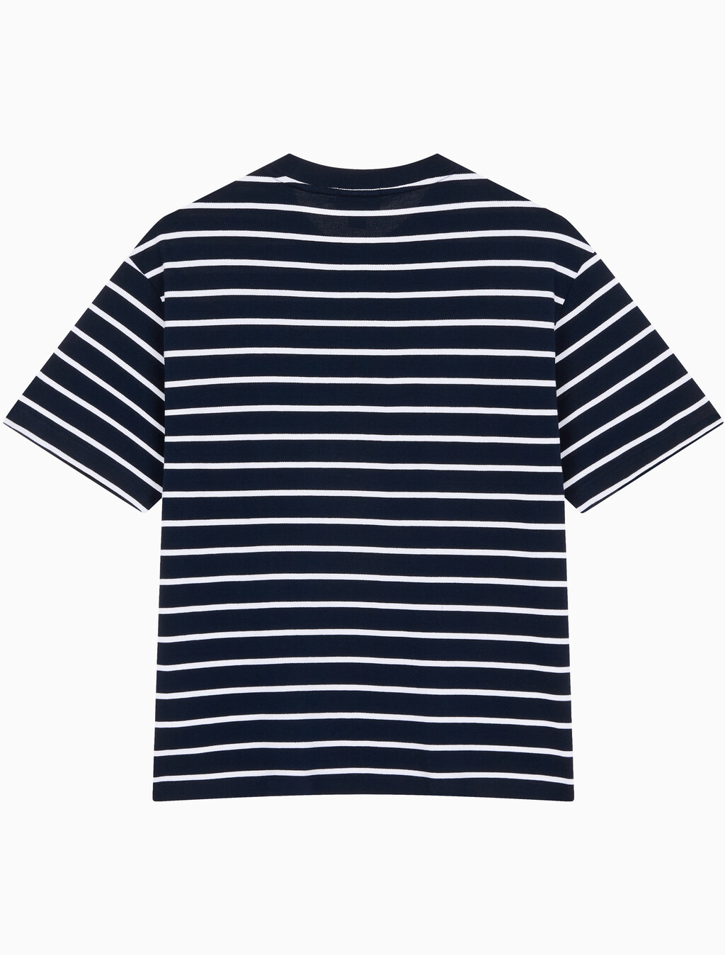 Buy 스트라이프 피케 캘빈 NYC 티 in color DARK SAPPHIRE