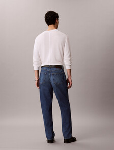 Buy 90S 테이퍼핏 진 in color Blue Black 