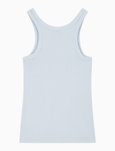 Buy 여성 코튼 컨투어 립 CK 탱크 in color LIGHT BLUE