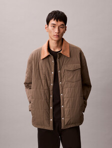 Buy 남성 패디드 나일론 셔츠 자켓 in color BUNGEE CORD