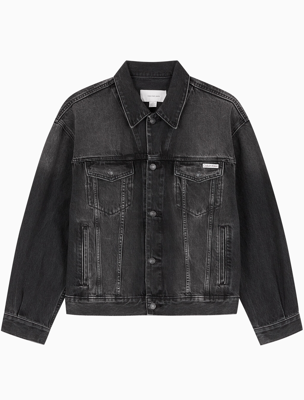 Buy 남성 레귤러핏 90's 블랙 클래식 데님 자켓 in color BLACK FOG