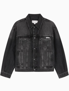 Buy 남성 레귤러핏 90's 블랙 클래식 데님 자켓 in color BLACK FOG