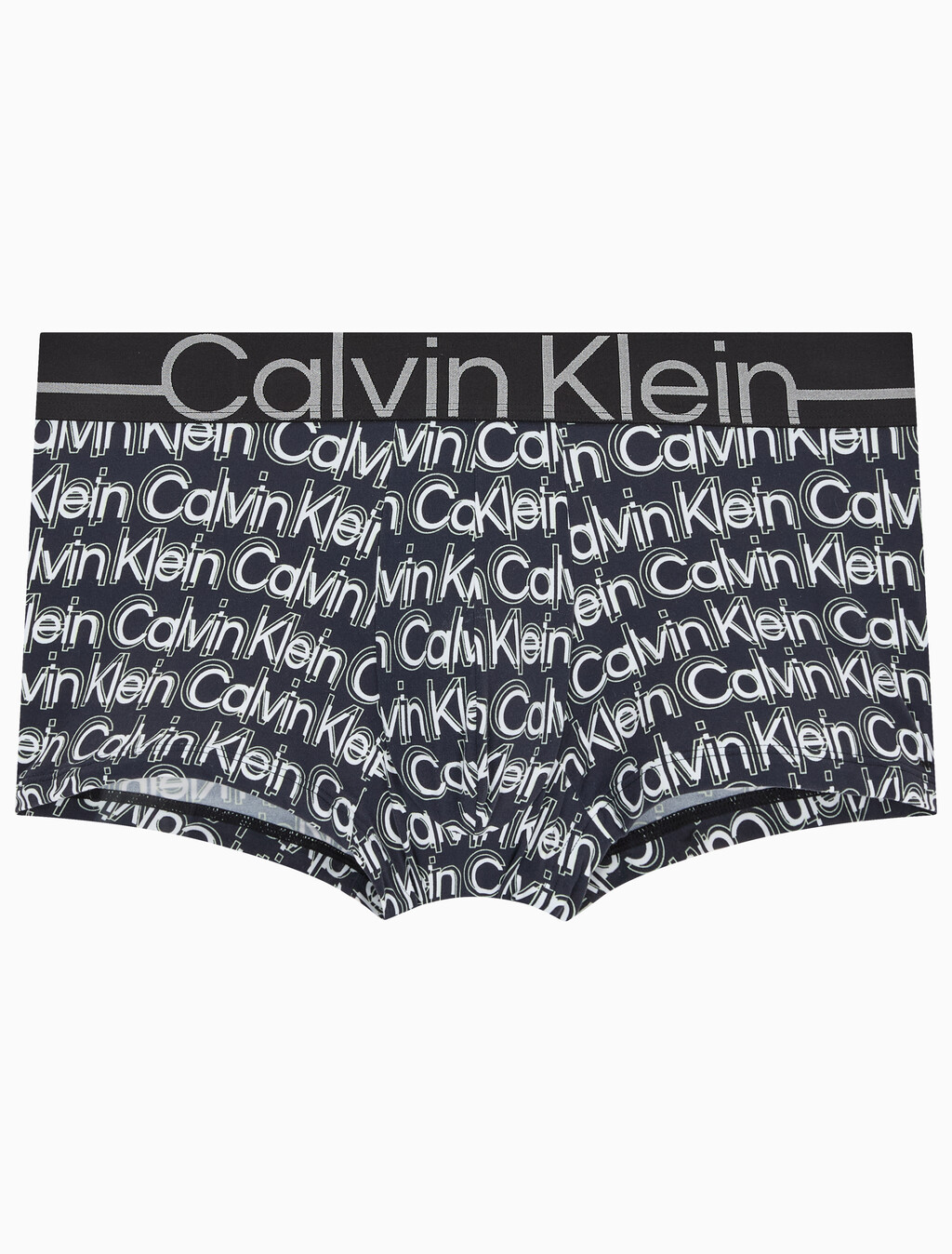 Buy 남성 뉴 사인 로고 로우 라이즈 트렁크 in color Black Print