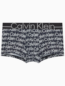 Buy 남성 뉴 사인 로고 로우 라이즈 트렁크 in color Black Print