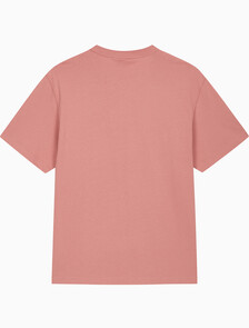 Buy 남성 이지핏 스몰 체인 스티치 로고 반팔 티셔츠 in color SUNSET ROSE