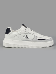 Buy 여성 말모메타 청키 컵솔 레더 in color White